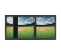 FZMVSQH - portafolios de campo de béisbol para hombre, portafolios minimalista para hombres, carteras con bloqueo de RFID, 8 soportes para tarjetas de crédito, 1 bolsillo para monedas y ventana de