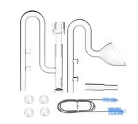 FZONE 13mm Aquairum Mini Cristal Lirio Tuberías Kit de Entrada y Salida para Mini y Nano Tanque de Filtro 12/16mm