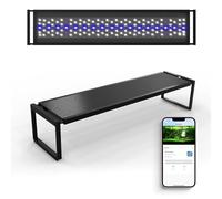 FZONE Luz Acuario Con Controllo Tramite APP, Spettro Completo Per Acquari Piantumati Da 47-55'', Timer Alba/Tramonto, 72W (Light120 | For 47.2-55.1 inch tank)