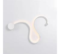 FZQSXAZU Aplique de Pared con Forma de Serpiente, Moderno y Creativo, para riel de luz, luminaria LED con Forma de Arco, lámpara de Lavado Lineal Minimalista para Interiores o Techo (Blanco