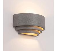 FZQSXAZU Aplique de Pared Exterior Moderno IP67 Resistente al Agua, 23 W LED, luz Blanca cálida, lámpara Exterior de hormigón para Porche, Patio, Puerta de Garaje, iluminación de fachada (g