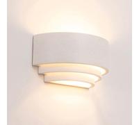 FZQSXAZU Aplique de Pared Exterior Moderno IP67 Resistente al Agua, 23 W LED, luz Blanca cálida, lámpara Exterior de hormigón para Porche, Patio, Puerta de Garaje, iluminación de fachada de