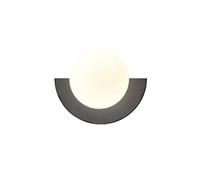 FZQSXAZU Aplique de Pared Moderno en Forma de Media Luna de 7W y 3000K, Estilo nórdico, Redondo, para iluminación de Fondo de TV en Interiores, lámpara contemporánea para Sala de Estar y do