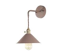 FZQSXAZU Aplique de Pared Moderno Macaron con Casquillo E27 Edison, Acabado en Cobre, Interruptor de Encendido/Apagado. Elegante lámpara Colgante con Cuerpo Esmerilado para la decoración de