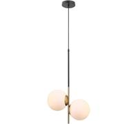 FZQSXAZU Lámpara Colgante de Techo con Pantalla de Globo Dorado, lámpara de Comedor Decorativa con Bola de Cristal, candelabros Modernos