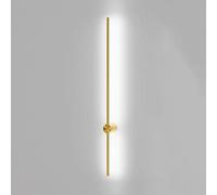 FZQSXAZU Lámpara de Pared LED Moderna Minimalista de latón con Ajuste de 360° - Blanco Sile e, luminaria para decoración del hogar, Sala de Estar y Dormitorio.