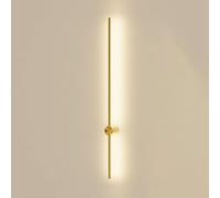 FZQSXAZU Lámpara de Pared Minimalista Moderna de latón - Aplique LED Giratorio 360° con luz Blanca, Ideal para decoración de Interiores, luminaria contemporánea