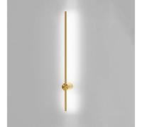 FZQSXAZU Lámpara de Pared Moderna de latón, Aplique LED Ajustable 360° con luz Blanca, luminaria Minimalista para Interiores, Ideal para la decoración del hogar, diseño contemporáneo.