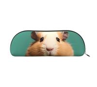 FZQVSLCM Estuche de piel para lápices, bolsa de maquillaje de viaje, bonito y extraño, bolsa de aseo portátil para cosméticos, monedero, Gold, Talla única