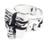 fztonk Anillos con detalles intrincados, anillos únicos para personas que buscan la individualidad y líderes de la moda, accesorio de exposición de arte
