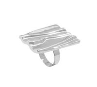 fztonk Anillos de apertura de moda, elegante textura geométrica de aleación, adecuados para mujeres jóvenes que aman los accesorios únicos para mujeres, F, como se describe, como se describe