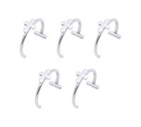 fztonk Anillos de labios de imitación de acero inoxidable resistentes sin clip de perforación, diseños discretos para mujeres de moda, uso diario, anillos de labios sin perforación, One Size, como se