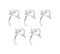 fztonk Anillos de labios de imitación de acero inoxidable resistentes sin clip de perforación, diseños discretos para mujeres de moda, uso diario, anillos de labios sin perforación, One Size, como se