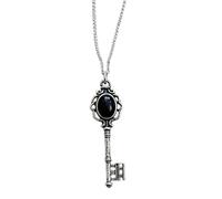 fztonk Collar de clavícula gótica hacia adelante con dije de esqueleto detallado y collar gótico con acabado de aleación brillante, One Size, como se describe, como se describe