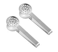 fztonk Herramienta de clip para bolsas de té de alta calidad, pinzas exprimidoras de acero para preparación de bebidas calientes y organización de la cocina, colador exprimidor de bolsitas de té