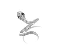 fztonk Joyería en forma de serpiente, anillos ajustables de acero inoxidable para mujer, simbolizando y renacer, minimalistas ajustables, joyería de serpiente, One Size, como se describe, como se