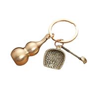 fztonk Llavero de calabaza de latón resistente que combina practicidad y atractivo estético para llevar todos los días o regalos especiales, llavero de cultura tradicional, Calabaza grande hueca D