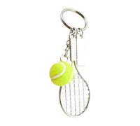 fztonk Llaveros para entusiastas del fútbol, construcción de aleación para llevar todos los días, accesorios deportivos, regalos, A035 Tennis Extended, Talla única