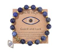 fztonk Sofisticado brazalete de mezcla de piedras de équido rosa adecuado para viajes diarios, de lo contrario, incidentes formales, pulsera de malocchio con piedra de équido rosa, One Size, como se