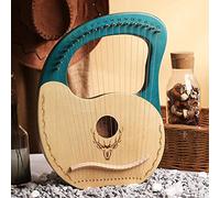 FZYE Arpa de Lira de 19 Cuerdas, Arpa de Lira de Madera, Piano de Lira de Alce de Madera de Caoba, Arpa portátil de 19 Cuerdas para música/niños/Adultos/Principiantes/profesiona