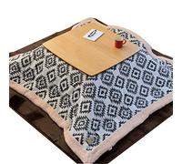 FZYE Mesa Kotatsu Invierno Kotatsu Mesa calefactora Multifuncional Sala de Estar en casa Mesa de Ocio Mesa Tatami de Lectura de té (Color: Grey, Size: 75 * 75cm)
