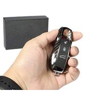 FZZ Parts Carcasa para Llave de ABS en Aspecto de Carbono, Compatible con Porsche Cayenne Macan Panamera 911 Cayman Boxster 7529, Color Negro