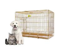 FZZIBQYR Jaula de Interior para Gatos con Bandeja, Jaula portátil de Metal para Mascotas, Parque para Cachorros, Jaula de Alambre metálico Desmontable, Ideal para Gatitos, Cachorros, Conejos y Chinch