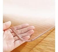 FZZIBQYR Protector de Mesa de PVC Transparente, Protector de Mantel Transparente Impermeable e Inodoro de 3,0 mm, película Protectora de plástico fácil de Limpiar para Mesa de Comedor (90x150cm/35x59