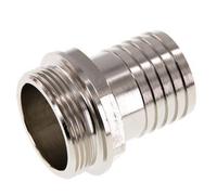 G 1 1/2'' Macho x 38mm Latón niquelado Llave de manguera 16 Bar