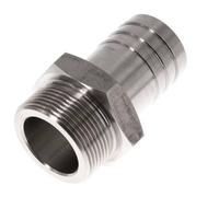 G 1 1/2'' Macho x 38mm Llave de manguera de acero inoxidable 40 Bar