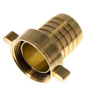 G 1 1/2'' x 38mm Llave de manguera de latón con junta NBR y tuerca de mariposa 16 Bar