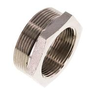 G 1 1/2'' x G 2'' F/M Anillo reductor de latón niquelado 16 Bar
