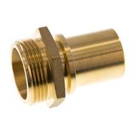 G 1 1/4'' Macho x 32mm Llave de manguera de latón con collarín de seguridad DIN 2817