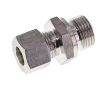 G 1/2'' Macho x 12L Racor de compresión recto de acero inoxidable con junta FKM 315 Bar DIN 2353
