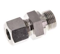 G 1/2'' Macho x 12S Anillo de corte recto de acero inoxidable con junta FKM 630 Barra DIN 2353