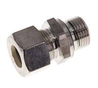 G 1/2'' Macho x 15L Racor de compresión recto de acero inoxidable con junta FKM 315 Bar DIN 2353