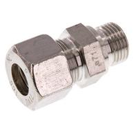 G 1/2'' Macho x 16S Racor recto de acero inoxidable 400 Bar DIN 2353