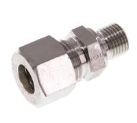 G 1/4'' Macho x 12L Racor de compresión recto de acero inoxidable 315 Bar DIN 2353