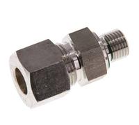 G 1/4'' Macho x 12S Racor de compresión recto de acero inoxidable con junta FKM 630 Bar DIN 2353