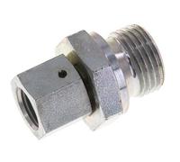 G 1/4'' x G 1/2'' F/M Adaptador reductor de acero galvanizado 350 Bar - Hidráulico