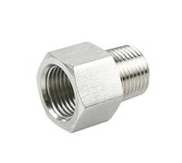 G 1/4" x ZG 1/2" BSP Female To Male Thread 304 Stainless Steel Pipe Fitting Connector Adapter