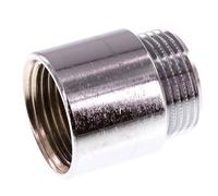 G 1'' F/M Extensión de latón cromado DIN 3523 - 30 mm