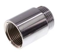 G 1'' F/M Extensión de latón cromado DIN 3523 - 40 mm