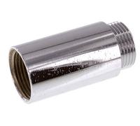 G 1'' F/M Extensión de latón cromado DIN 3523 - 65 mm