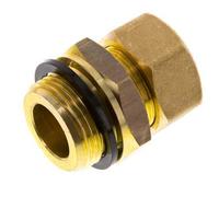 G 1'' Macho x 22mm Racor de compresión recto de latón con junta PA 54 Bar DIN EN 1254-2