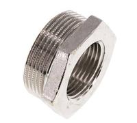 G 1'' x G 1 1/2'' F/M Anillo reductor de latón niquelado 16 Bar