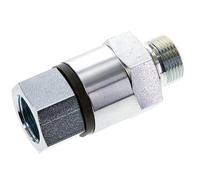 G 3/4'' F/M Junta giratoria de acero galvanizado 400 Bar - Hidráulica - Alta presión