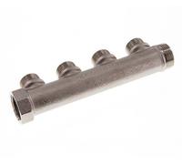 G 3/4'' x 4xG 1/2'' F/M/M Tubos distribuidores de latón niquelado 10 Bar