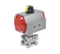 G 3/8 2-Way Pneumatic Stainless Steel Ball Valve Double-acting