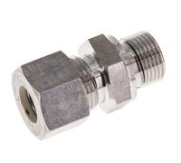 G 3/8'' Macho x 12L Racor de compresión recto de acero inoxidable con junta FKM 315 Bar DIN 2353
